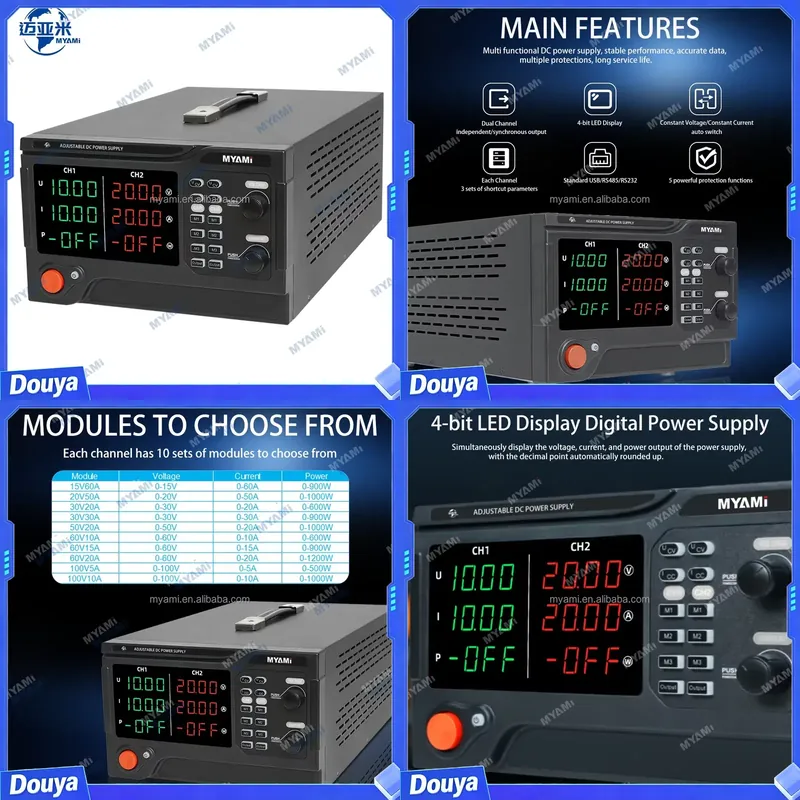 For MYAMi 1200W 60V 20A Dual C - đánh giá và giá High Power 60V 20A Bench Power Supply